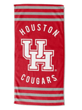 Houston OFFICIAL Collegiate Stripes Beach Towel(D0102HXVYZW.)