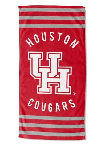 Houston OFFICIAL Collegiate Stripes Beach Towel(D0102HXVYZW.)