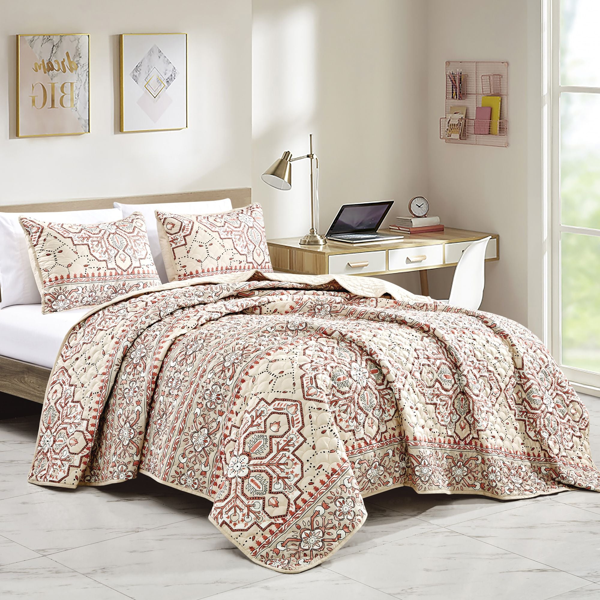 Massarra 3 Piece Bedspread(D0102Hxzs1T.)