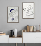 Blake Inner Battle Framed Printed Glass by Shatha Al Dafai