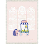 Sylvie Beaded Lemon Stroll Framed Canvas by Yellow Heart Art