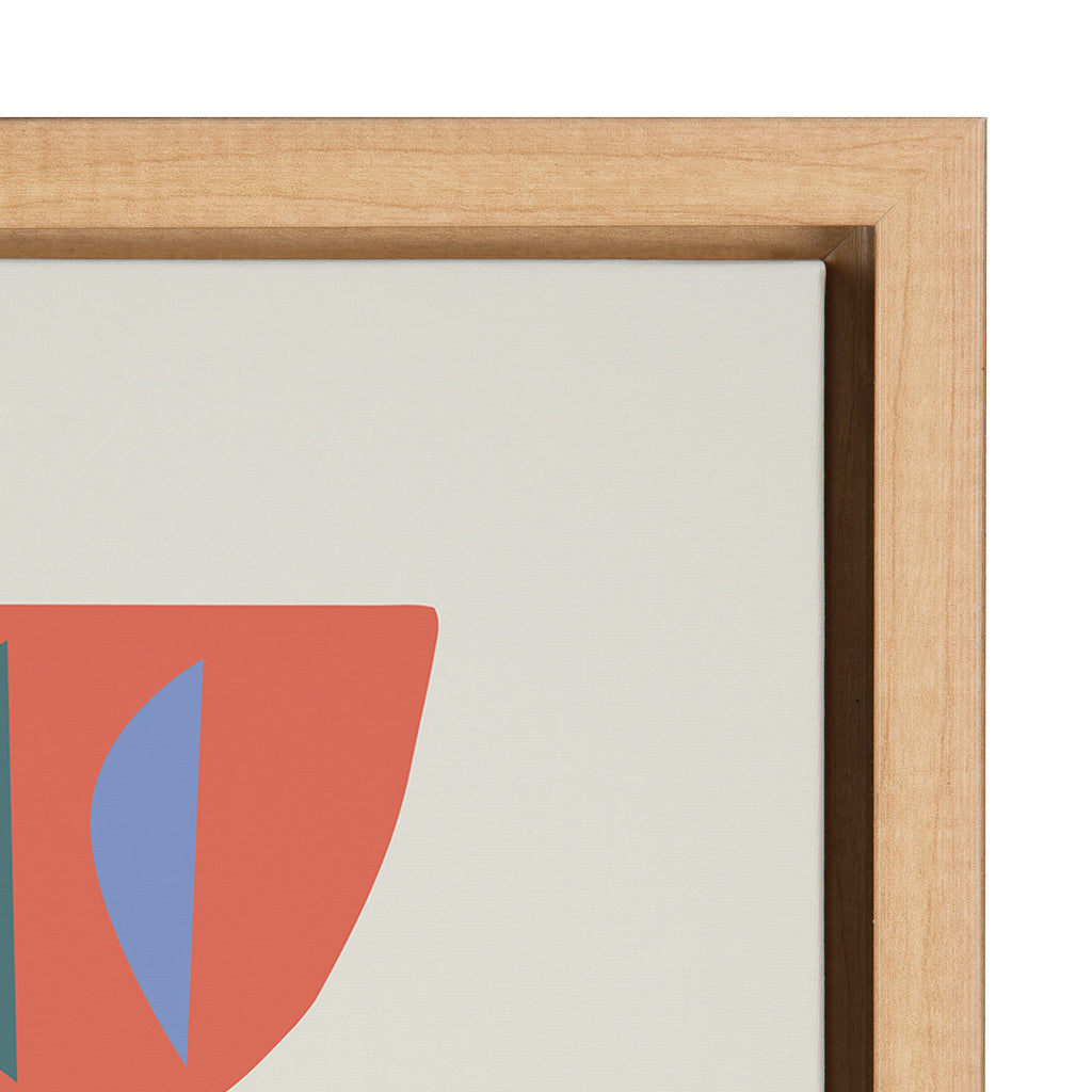 Sylvie Mid Century Succulents Framed Canvas by Rachel Lee of My Dream Wall