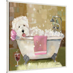 Sylvie Tiny Bubbles Framed Canvas by Mary Sparrow