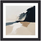 Framed Art Coastal Sand Modern Abstract Landscape II by The Creative Bunch Studio