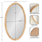 Rahfy Oval Framed Wall Mirror