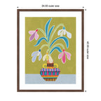 Framed Art Snowdrops the January Birth Flower by Rachel Lee