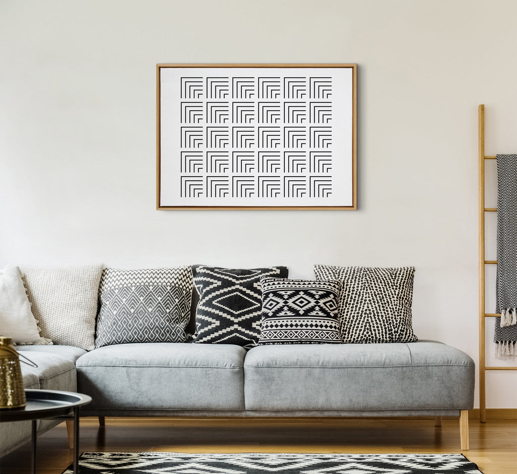 Sylvie Corners Framed Canvas by Apricot and Birch