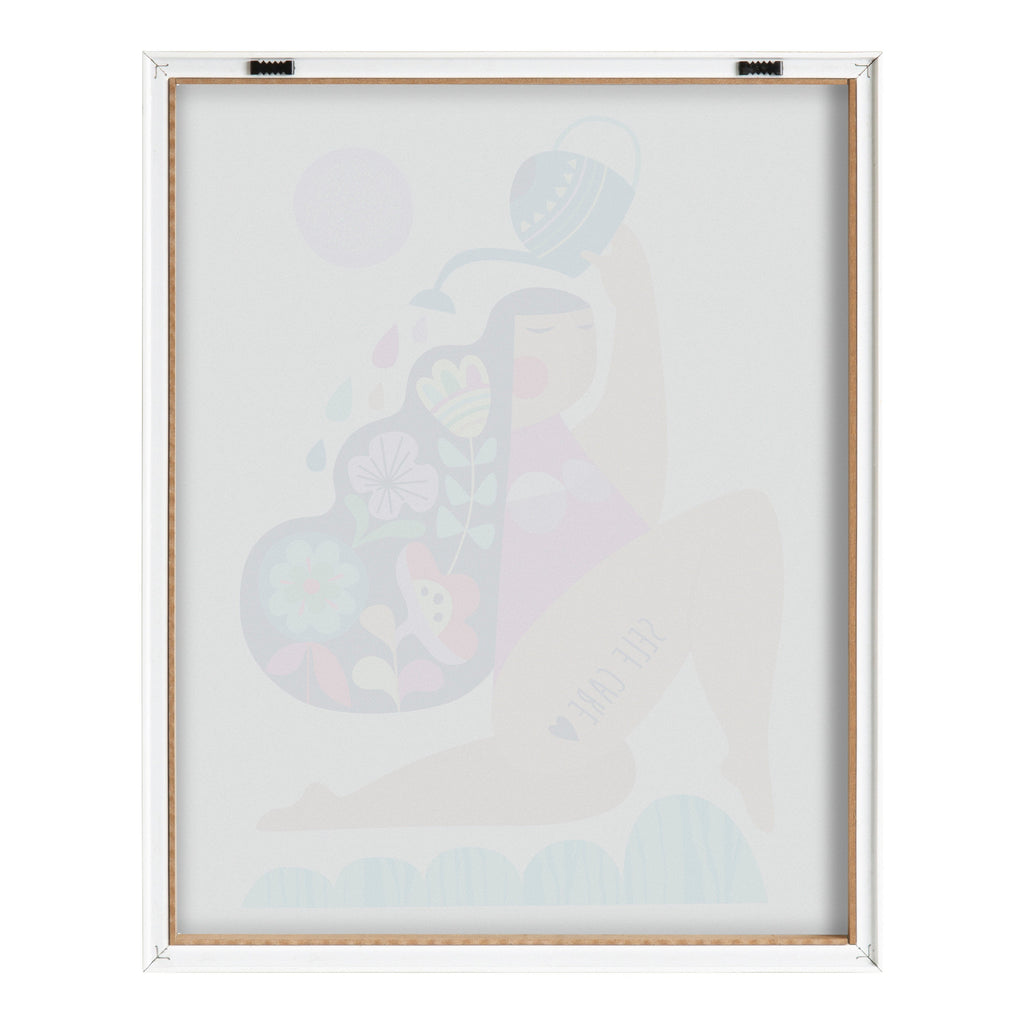 Blake Mid Century Modern Self Care Framed Printed Glass by Rachel Lee of My Dream Wall