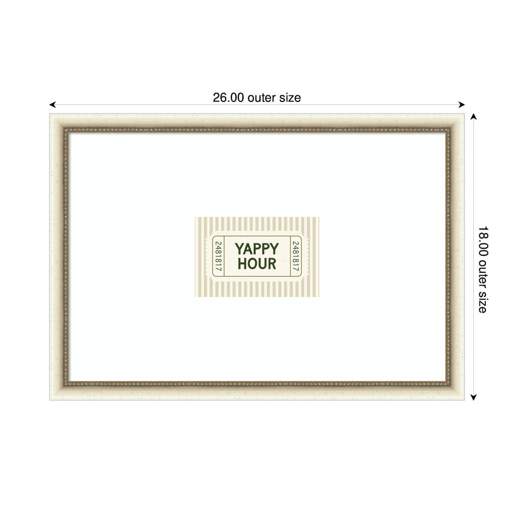 Yappy Hour Ticket Sage Green Wall by Lucky Guava Framed Wall Art Print