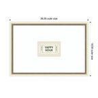 Yappy Hour Ticket Sage Green Wall by Lucky Guava Framed Wall Art Print