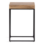 Karlsen Wood and Metal Slim Side Table