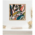 Fanciful Ficus SQ Expansion by Alicia Bock Framed Canvas Wall Art Print