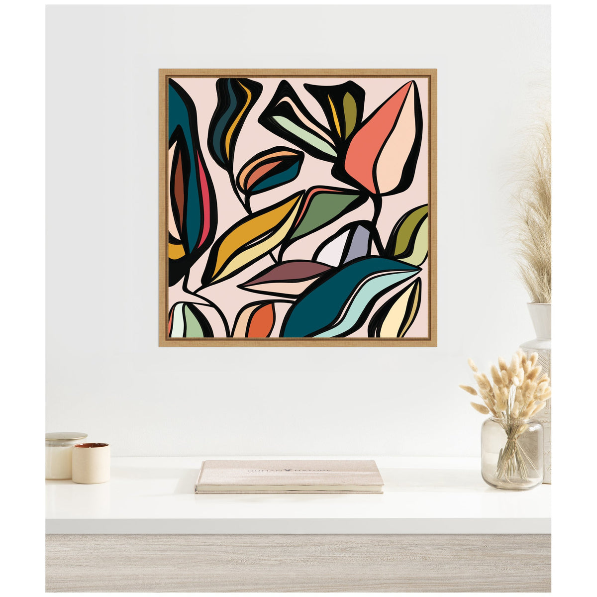 Fanciful Ficus SQ Expansion by Alicia Bock Framed Canvas Wall Art Print