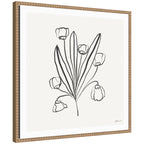 Floral Bouquet by Gabrielly Guedes Framed Canvas Wall Art Print