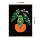 Sylvie Polka Dot Begonia Framed Canvas by Amber Leaders
