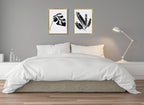 Sylvie 582 Monstera and 583 Banana Leaf Framed Canvas by Teju Reval of SnazzyHues