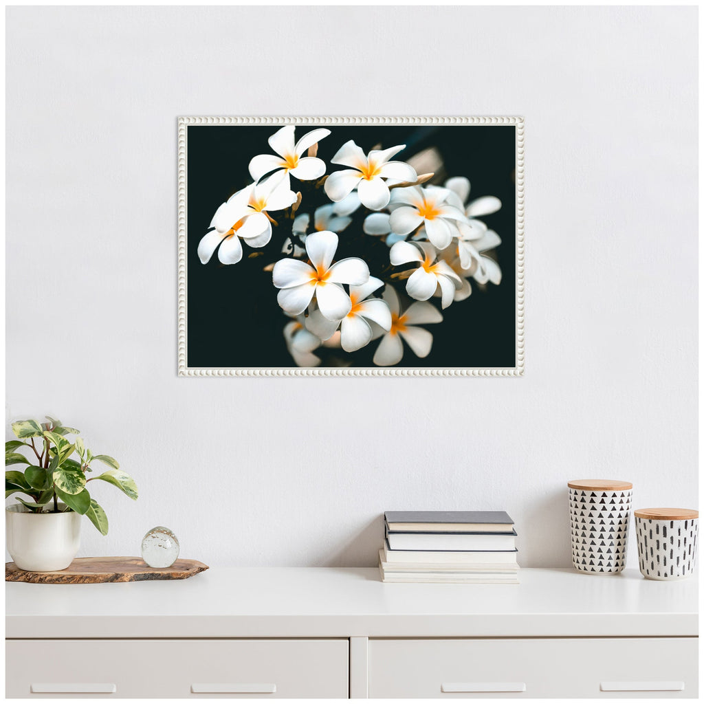 Sylvie Tropical Flowers Framed Canvas by Alicia Abla