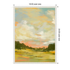 Sylvie Landscape 2 Framed Canvas by Annie Quigley