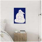 Sylvie Solitude 2 Framed Canvas by Shatha Al Dafai