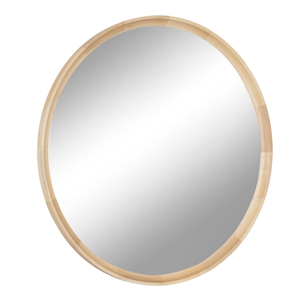 Hatherleigh Round Wood Wall Mirror