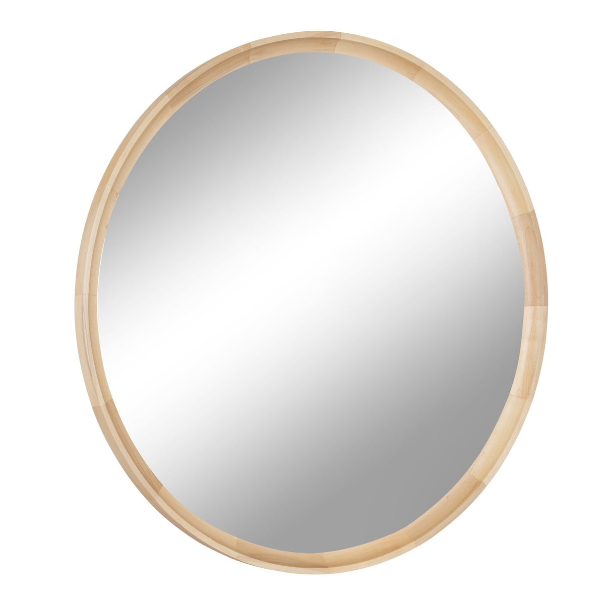 Hatherleigh Round Wood Wall Mirror