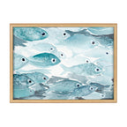 Blake Aholehole Framed Printed Glass by Janet Meinke-Lau