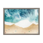 Blake North Shore Framed Printed Glass by Janet Meinke-Lau