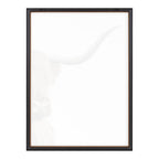 Blake Highland Cow Portrait Close Crop Vertical Framed Printed Glass by The Creative Bunch Studio