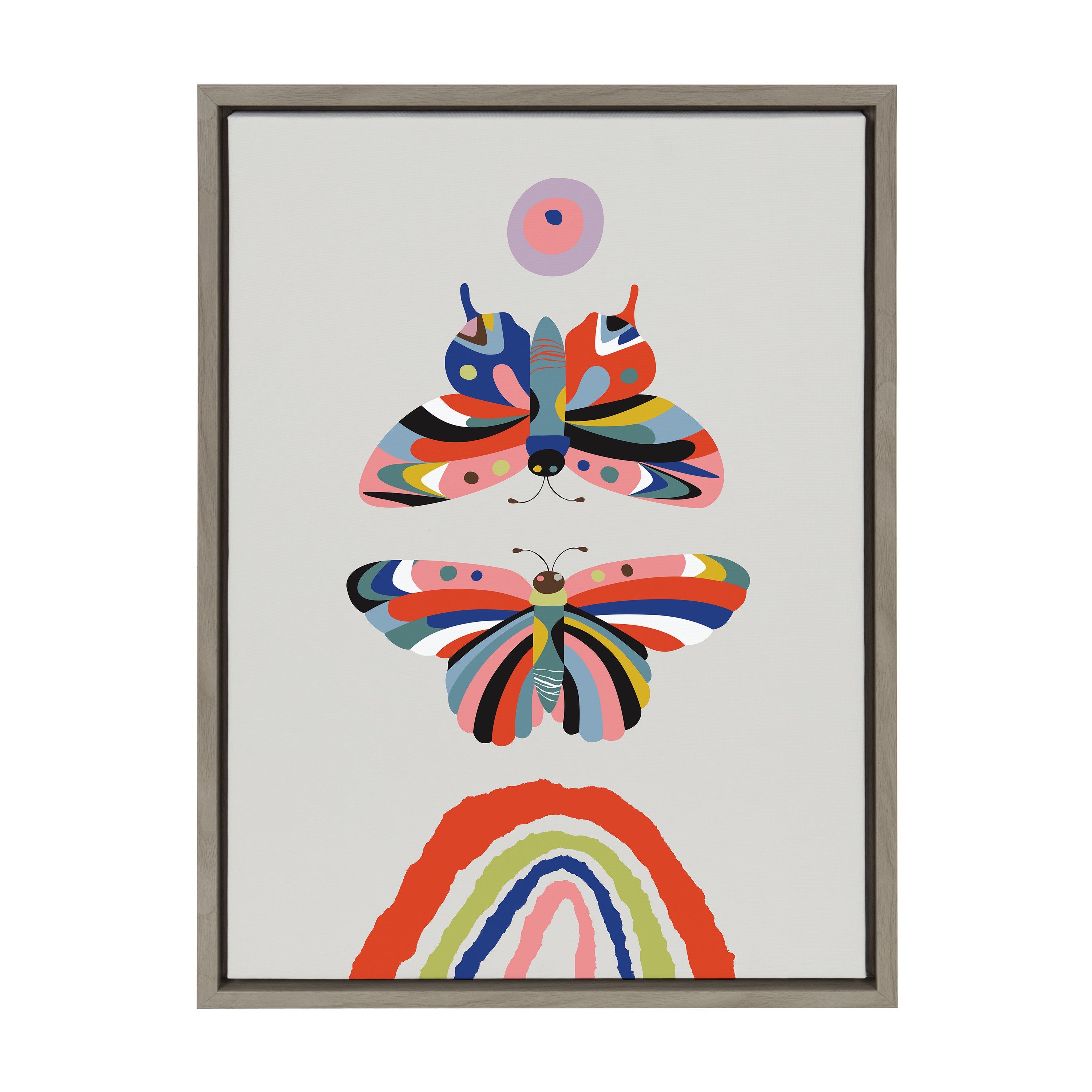 Sylvie Butterflies Framed Canvas by Rachel Lee of My Dream Wall