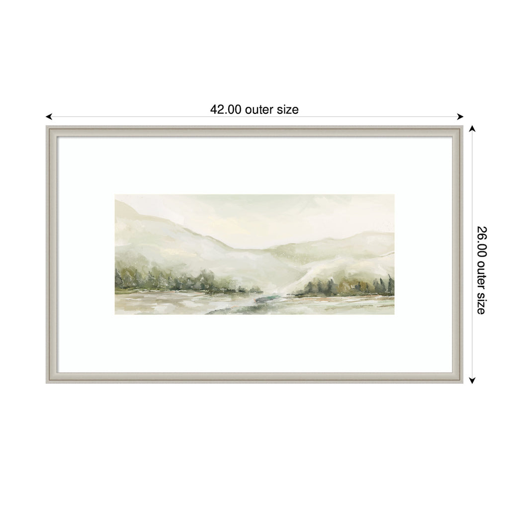AQ Winter Landscape No. 6 by Annie Quigley Framed Wall Art Print