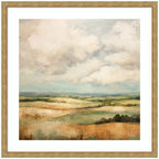 Framed Art Rolling Hills Abstract Landscape by The Creative Bunch Studio