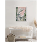 Sylvie Tropical Pink Bismarck Framed Canvas by Alicia Bock
