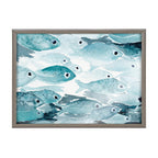 Blake Aholehole Framed Printed Glass by Janet Meinke-Lau