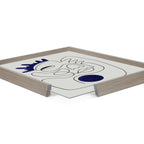 Blake El Ray Framed Printed Glass by Shatha Al Dafai