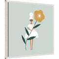 Sylvie Flower Girl Framed Canvas by Duchess Plum