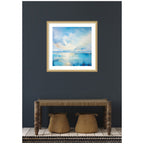 Framed Art Serene Coastal Waters Tranquil Landscape by The Creative Bunch Studio