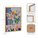 Gallery Cheerful Maximalist Flower Vase Print by The Creative Bunch Studio
