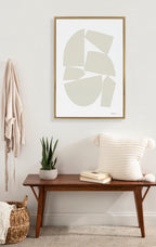 Sylvie Constructed I Neutral Framed Canvas by Statement Goods