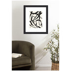Framed Art Black Twist 4 by Alicia Bock
