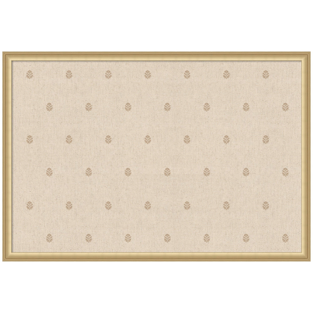 Pinboard Beige Botanical Block Print