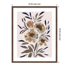 Framed Art Muted Paintrely Florals by Nikita Jariwala