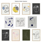 Sylvie Still Here Framed Canvas by Shatha Al Dafai