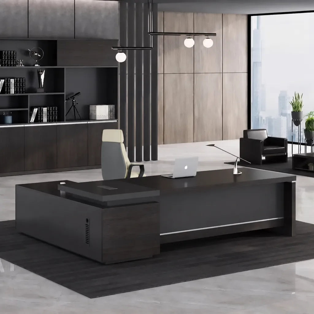 Danton · Modern L-Shaped Executive Desk
