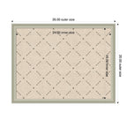 Pinboard Green Lattice Print
