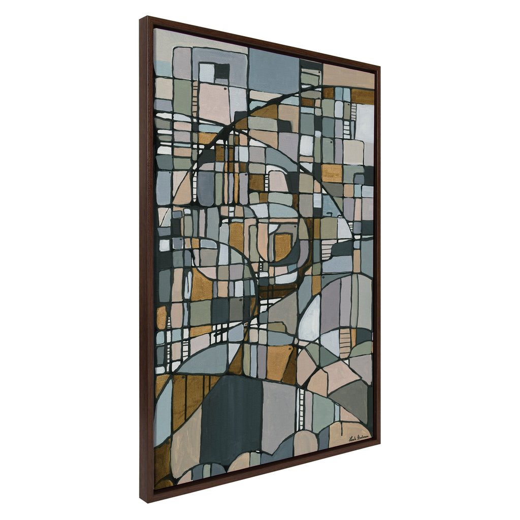 Sylvie Deco Nadeau Framed Canvas by Leah Nadeau