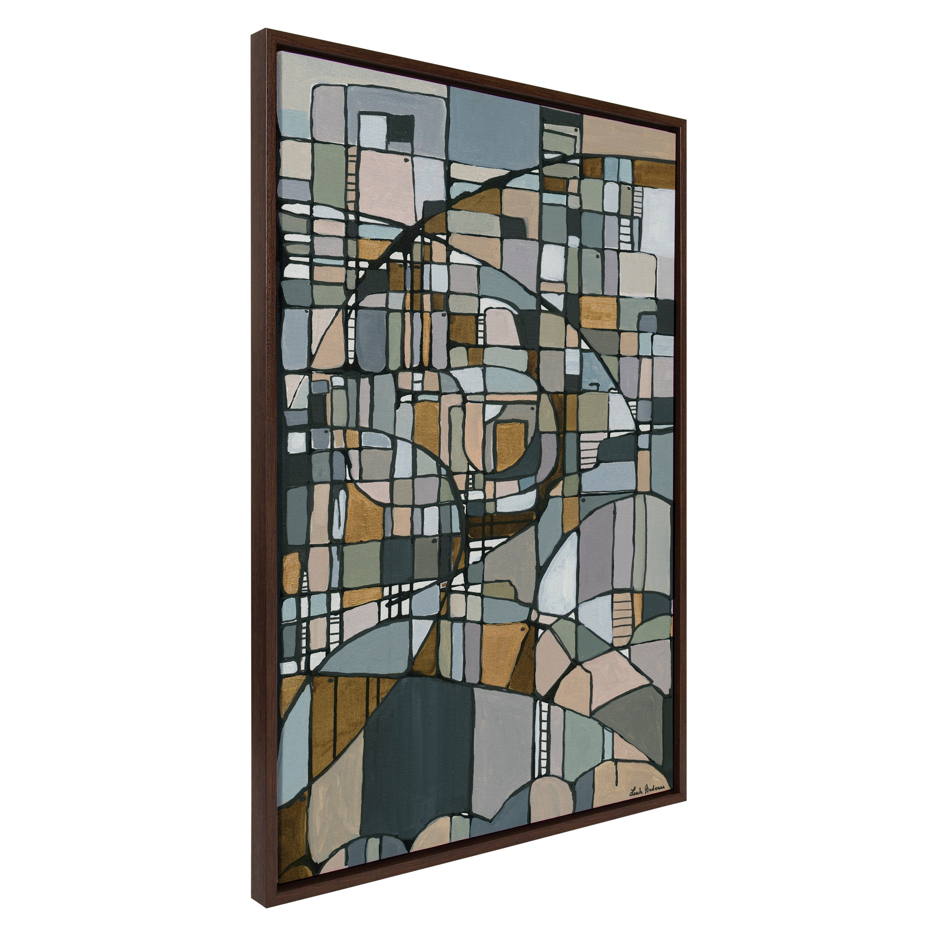 Sylvie Deco Nadeau Framed Canvas by Leah Nadeau