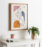 Sylvie Thinking of You Framed Canvas by Rachel Lee of My Dream Wall