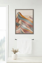 Blake MCM Mountains 1b Framed Printed Glass by Rachel Lee of My Dream Wall