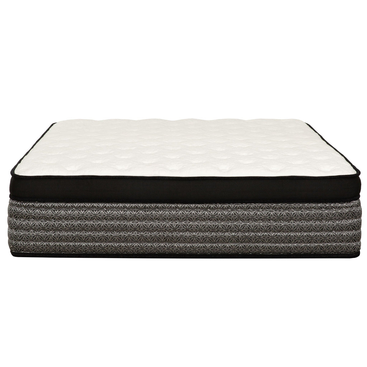16" Premium Hybrid Mattress In A Box Plush Gel Memory Foam Top With Cooling Technology - Gray / White - Queen