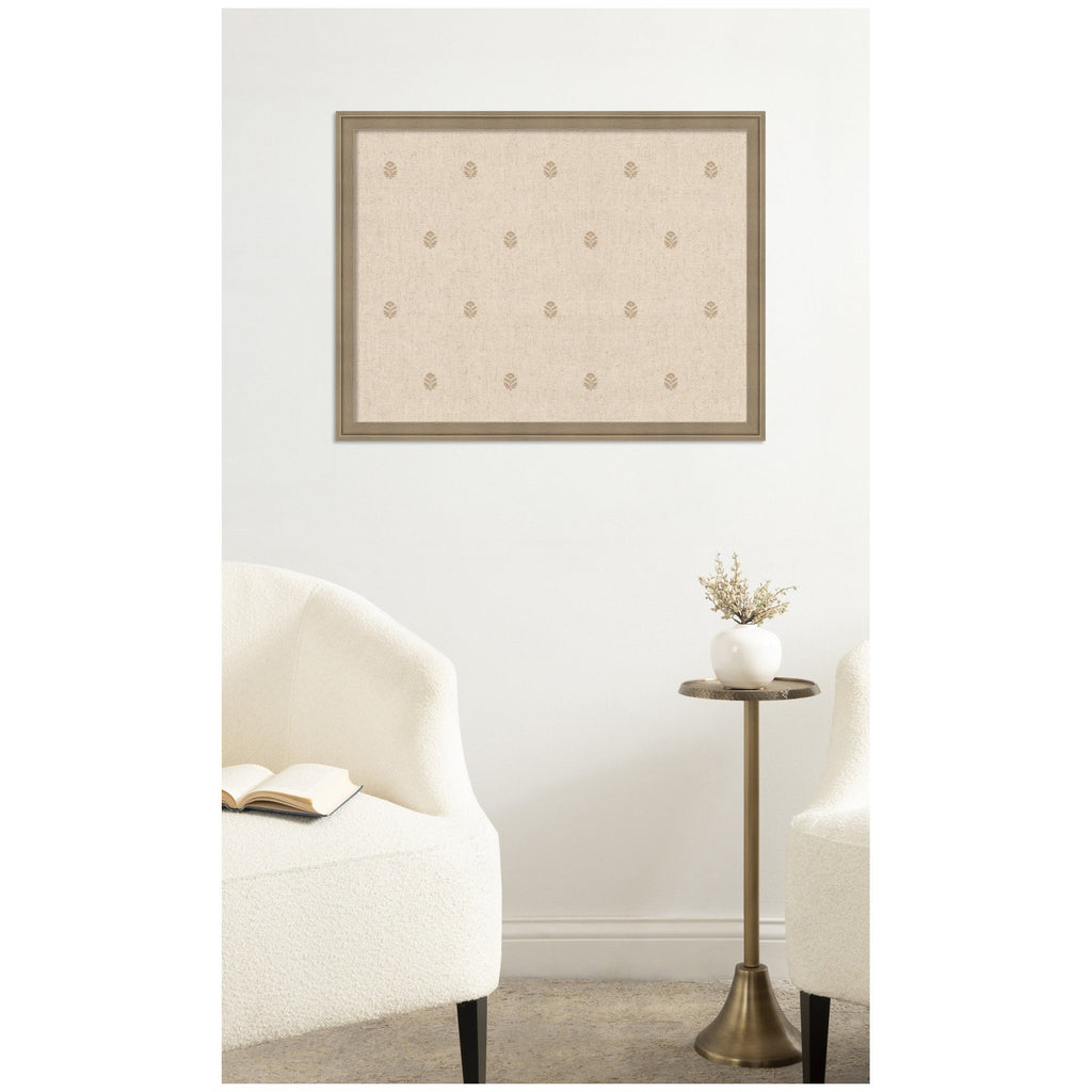 Pinboard Beige Botanical Block Print